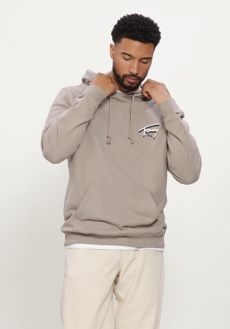 Zand TOMMY JEANS Sweater TJM REG NYC SIGNATURE HOODIE EXT - large