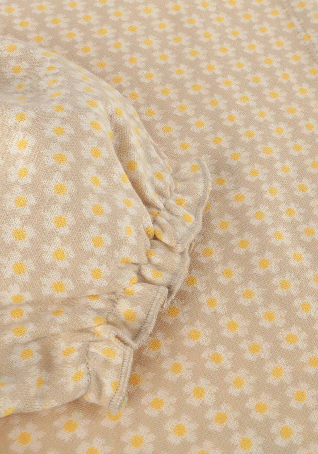 Gele MOODSTREET T-shirt GIRLS T-SHIRT FLOWER JACQUARD - large