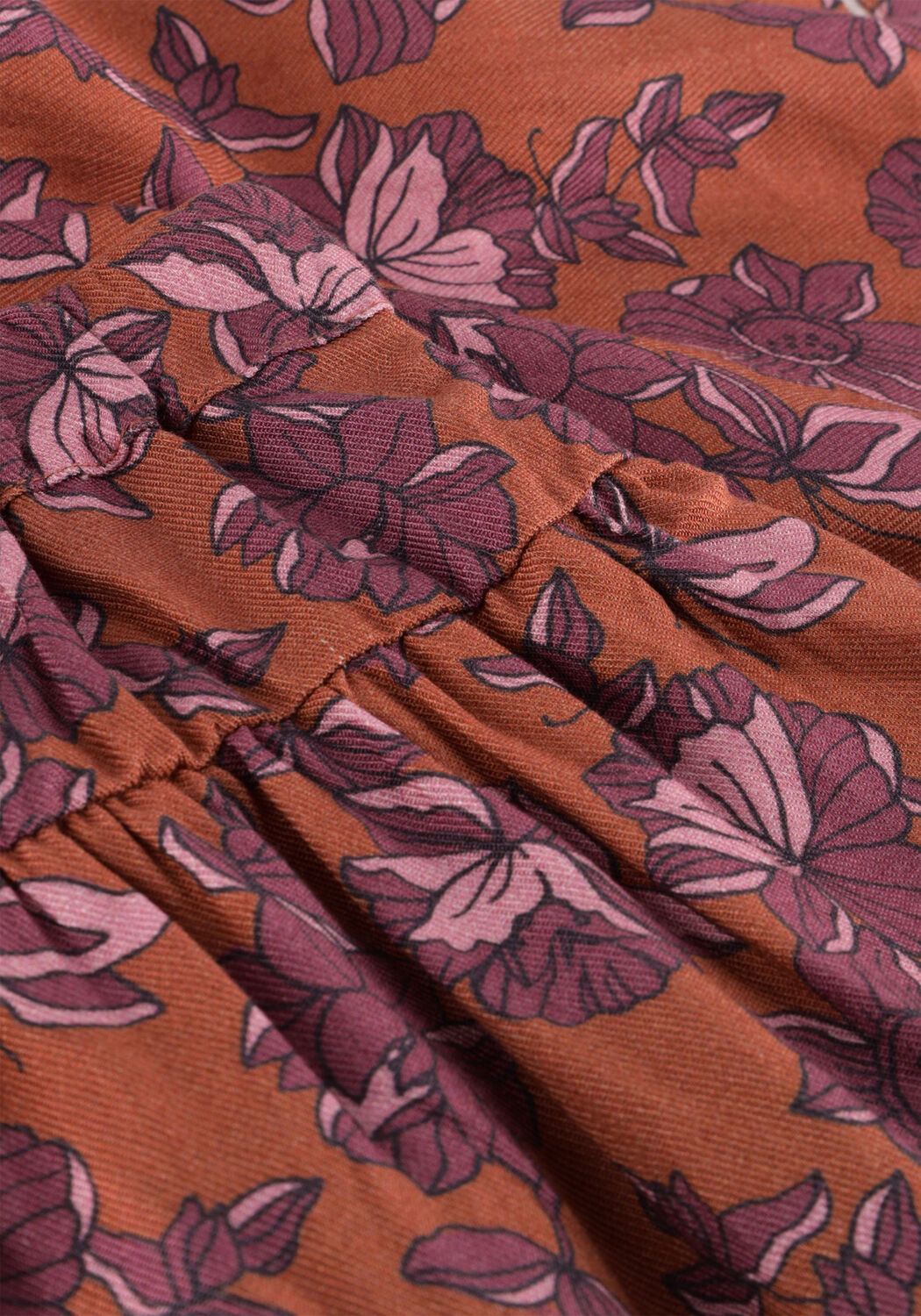 YOUR WISHES Mini-jupe MARTHE RETRO ROMANCE en orange - large