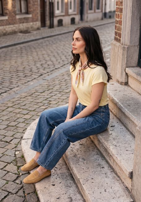 MINUS T-shirt MSLETI TEE en jaune - large