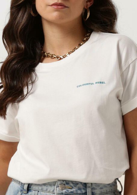 COLOURFUL REBEL T-shirt SUMMER ESSENCE BOXY TEE en blanc - large