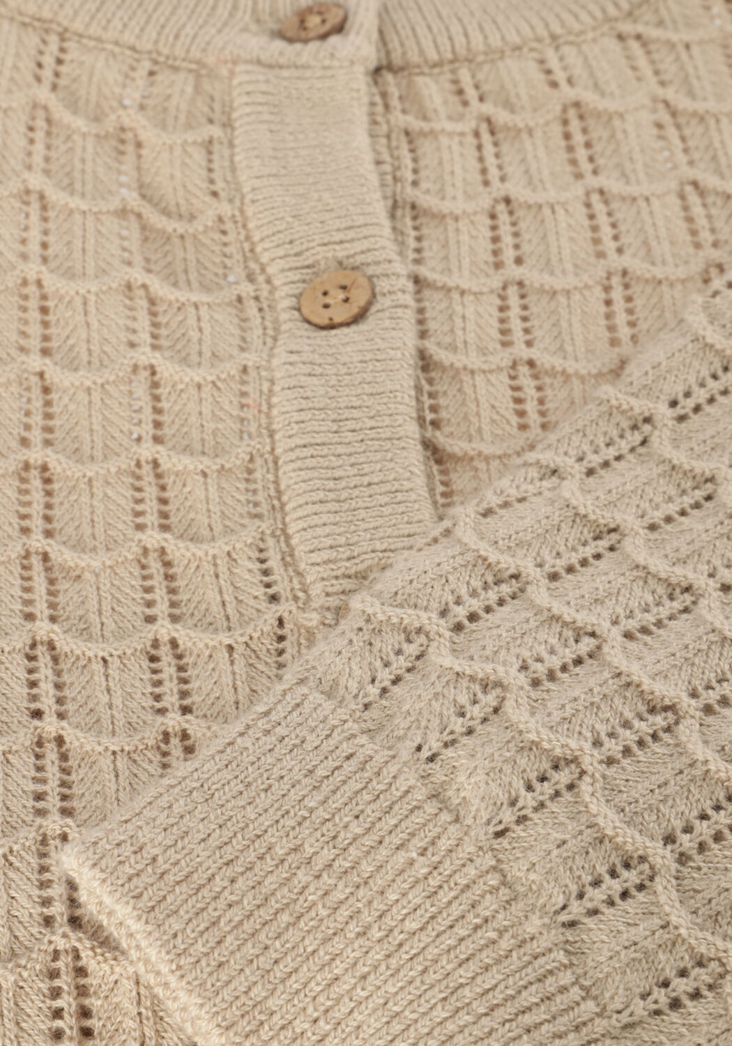 LIL' ATELIER Gilet NMFDIJA LS LOOSE KNIT en blanc - large