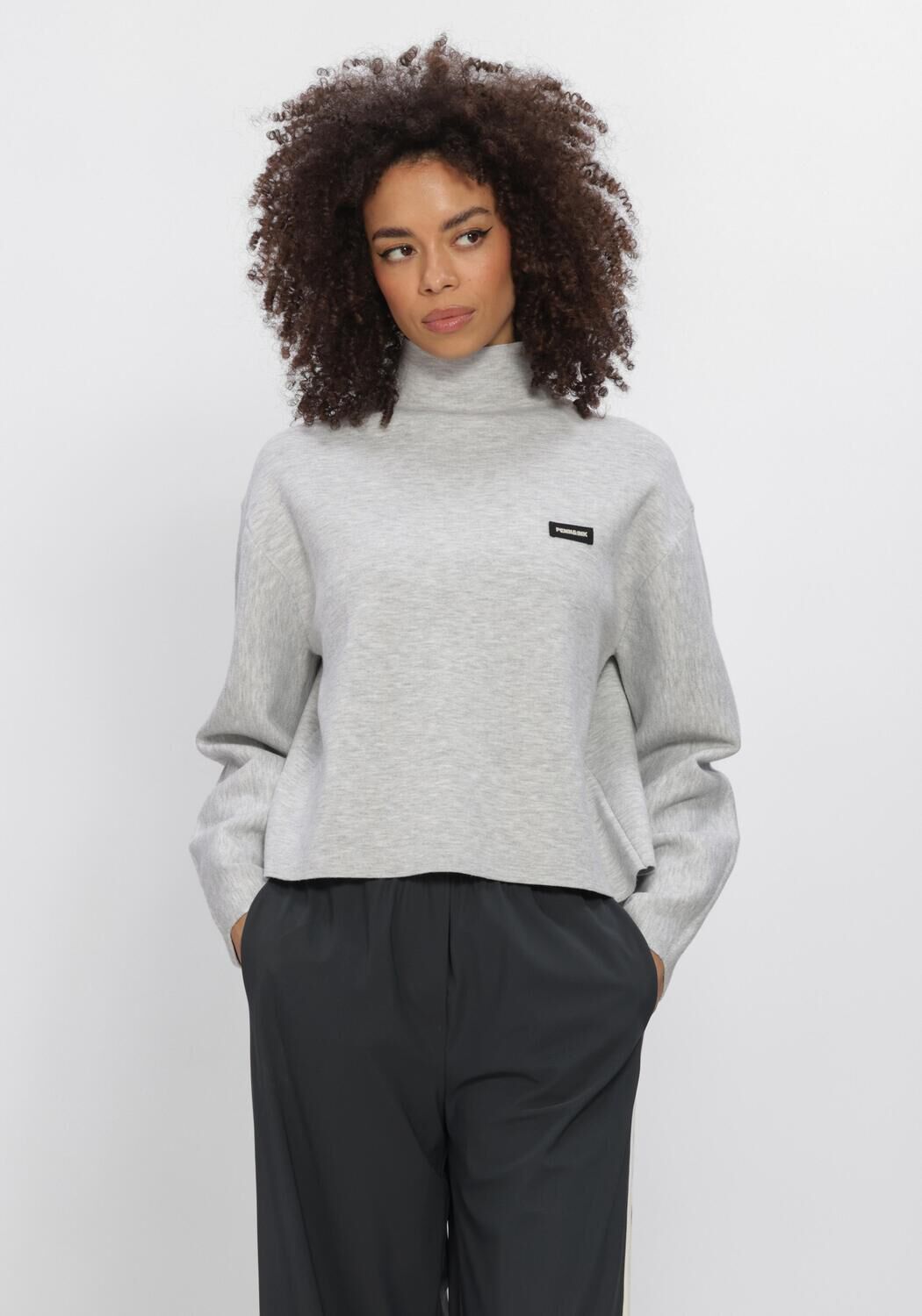 PENN & INK Chandail W26B421 Gris clair - large