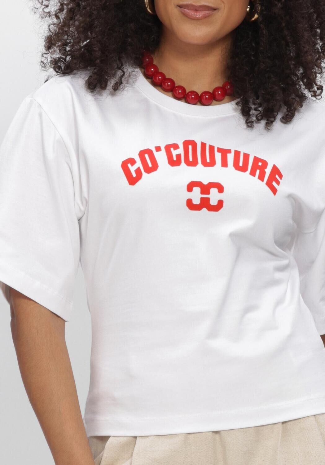 CO'COUTURE T-shirt ZENGACC TEE O-NECK en blanc - large