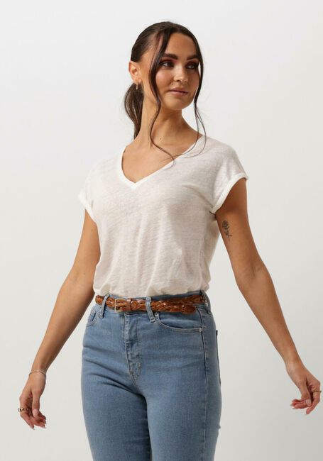 BY-BAR T-shirt MILA LINEN TOP en blanc - large
