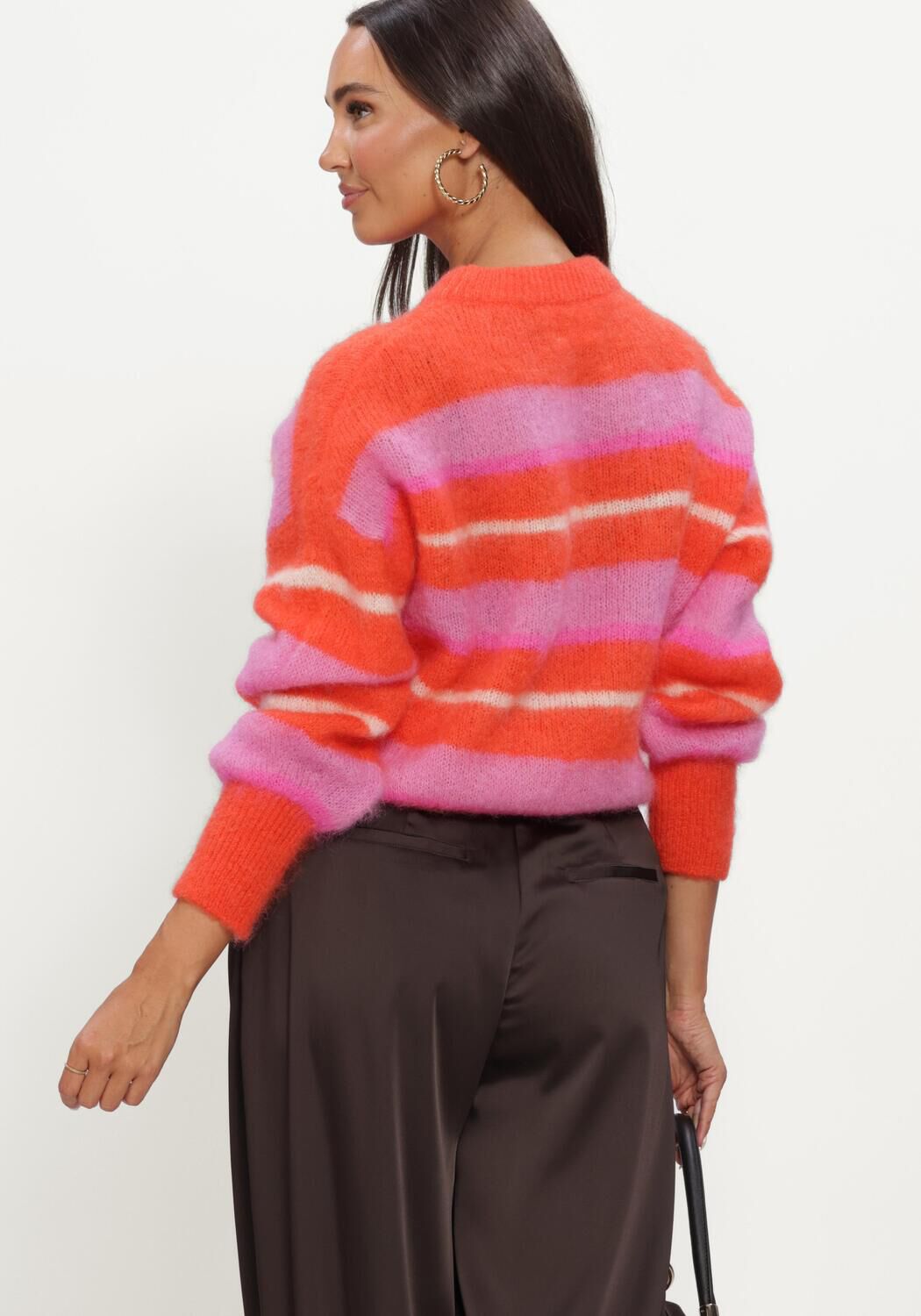 Multi TWNS Trui STRIPED LONG-SLEEVE ROUND NECK SWEATER - large