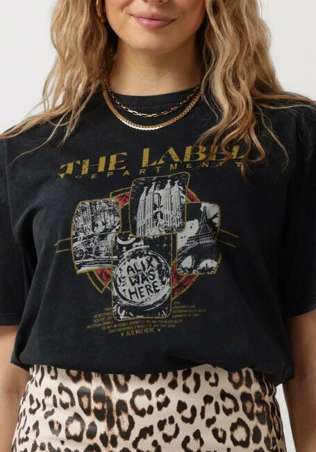ALIX THE LABEL T-shirt LADIES KNITTED THE LABEL T-SHIRT en noir - large