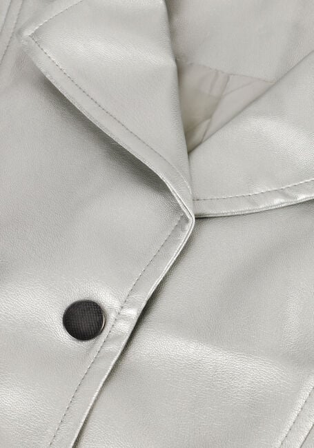 INDIAN BLUE JEANS Gilet VEGAN LEATHER SLEEVELESS GILET en argent - large