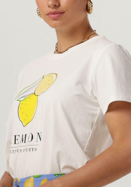 YDENCE T-shirt T-SHIRT LEMON en blanc - large