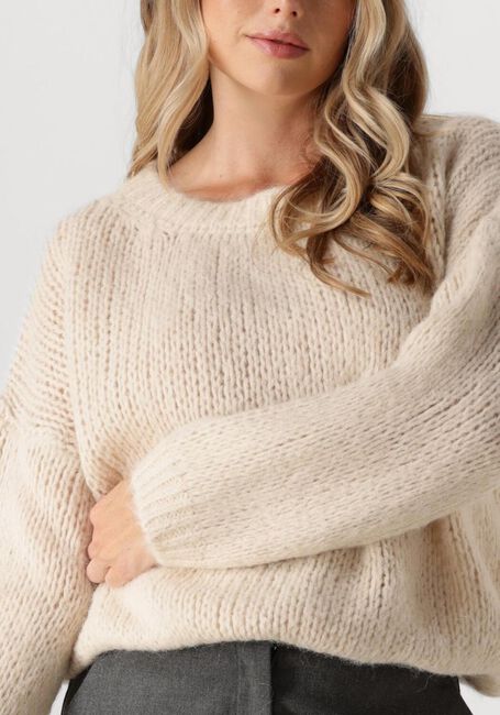 SUMMUM Pull SWEATER ALPACA BLEND KNIT en beige - large