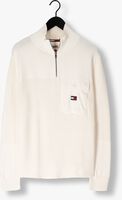 TOMMY JEANS Pull TJM CHECK SHERPA LINED OVERSHIRT Blanc