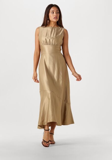 Gouden AAIKO Midi jurk MICHELLE VIS 512 - large