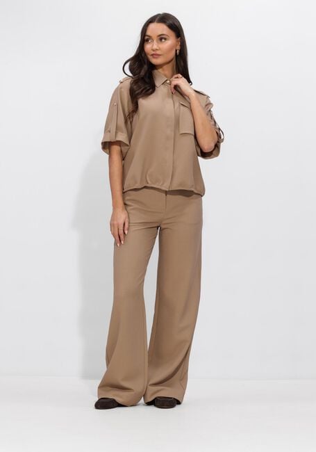 Camel STUDIO ANNELOES  Nellie waffle blouse - large