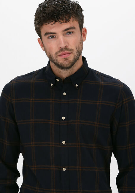 Blauwe SELECTED MEN Casual overhemd SLIMFLANNEL SHIRT LS W - large