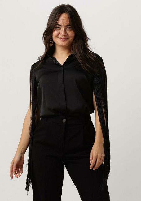 ACCESS Blouse SHIRT WITH FRINGED SLEEVES en noir - large