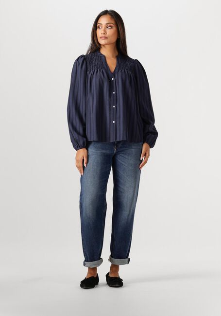 Donkerblauwe CO'COUTURE  LULU SMOCK V-SHIRT - large