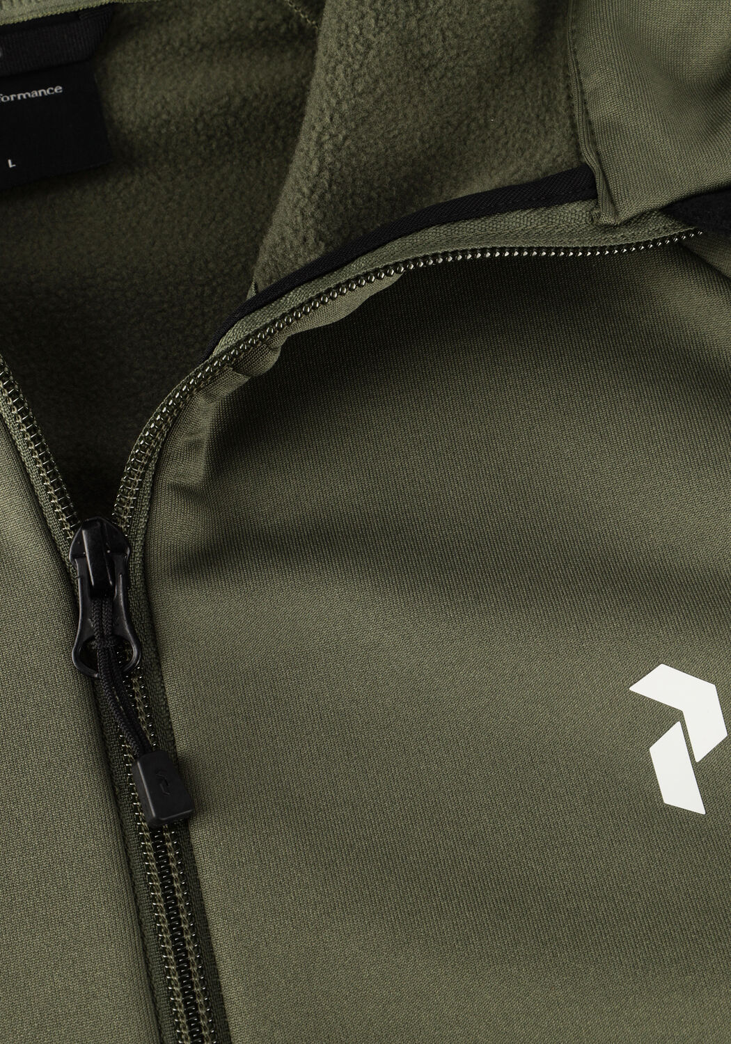 PEAK PERFORMANCE Gilet M RIDE ZIP HOOD en vert - large