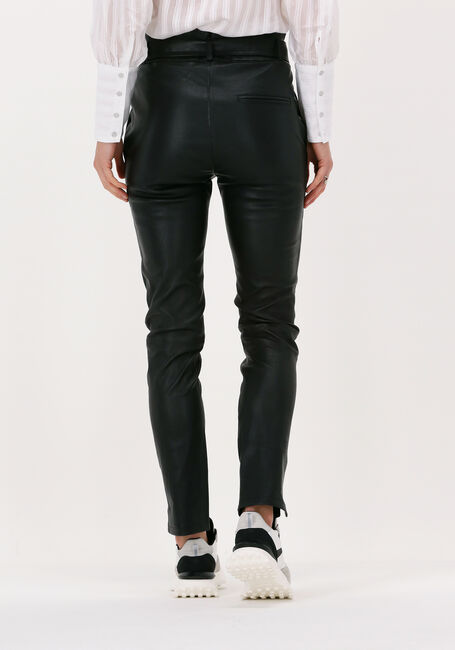 EST'SEVEN Pantalon EST'PAPER BAG STRETCH LEATHER en noir - large