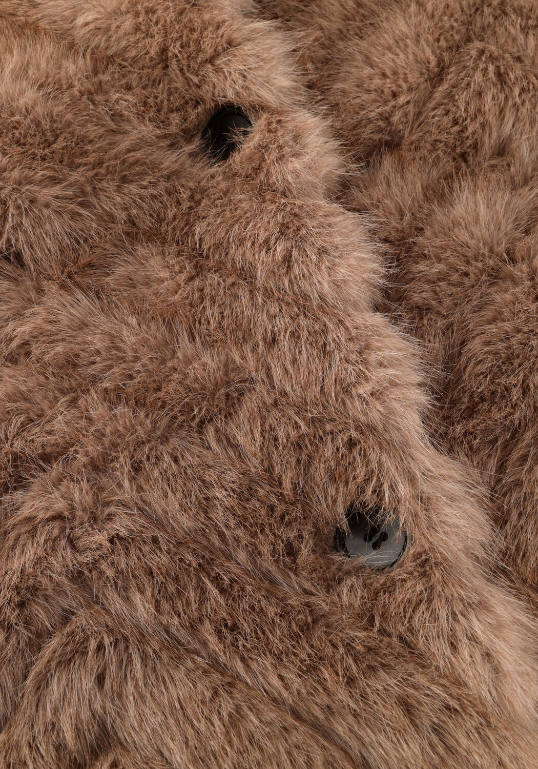 STUDIO AR Manteau SCARLET FAUX MINK ZIGZAG en taupe - large