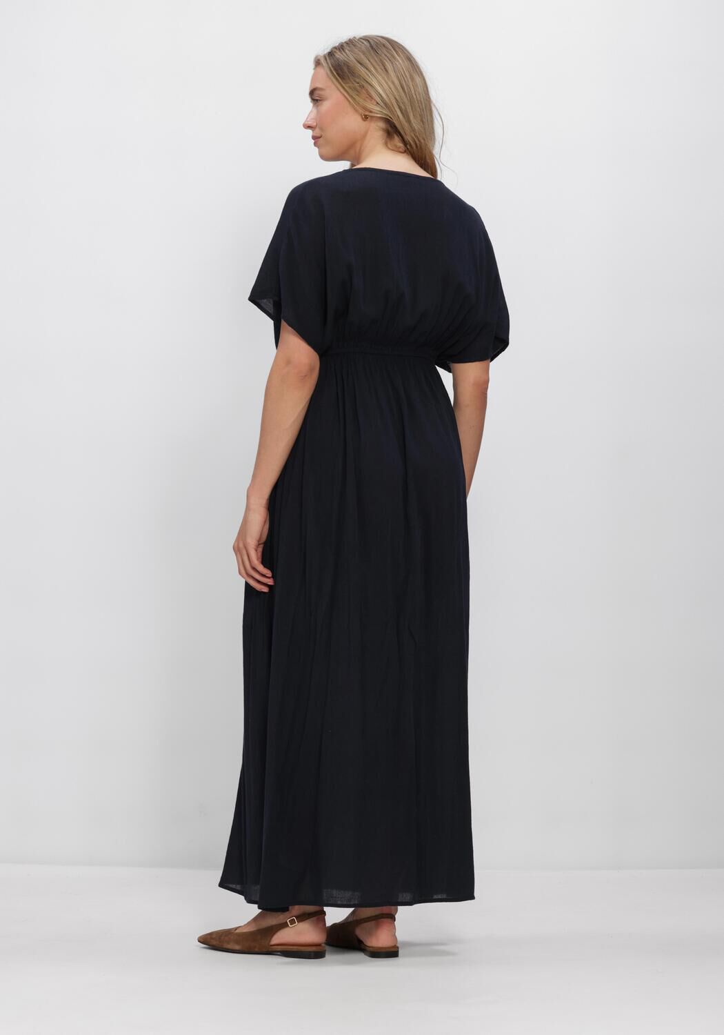 BY-BAR Robe maxi LONG DRESS Bleu fonc&eacute; - large