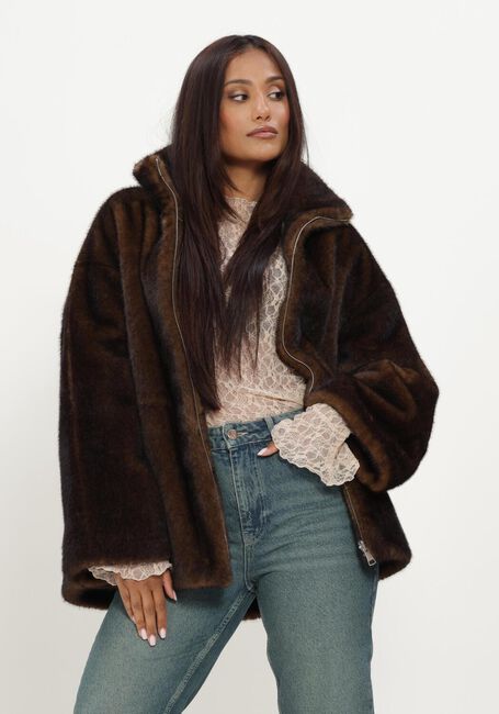 Groene STUDIO AR Faux fur jas FRANKIE FAUX MINK - large