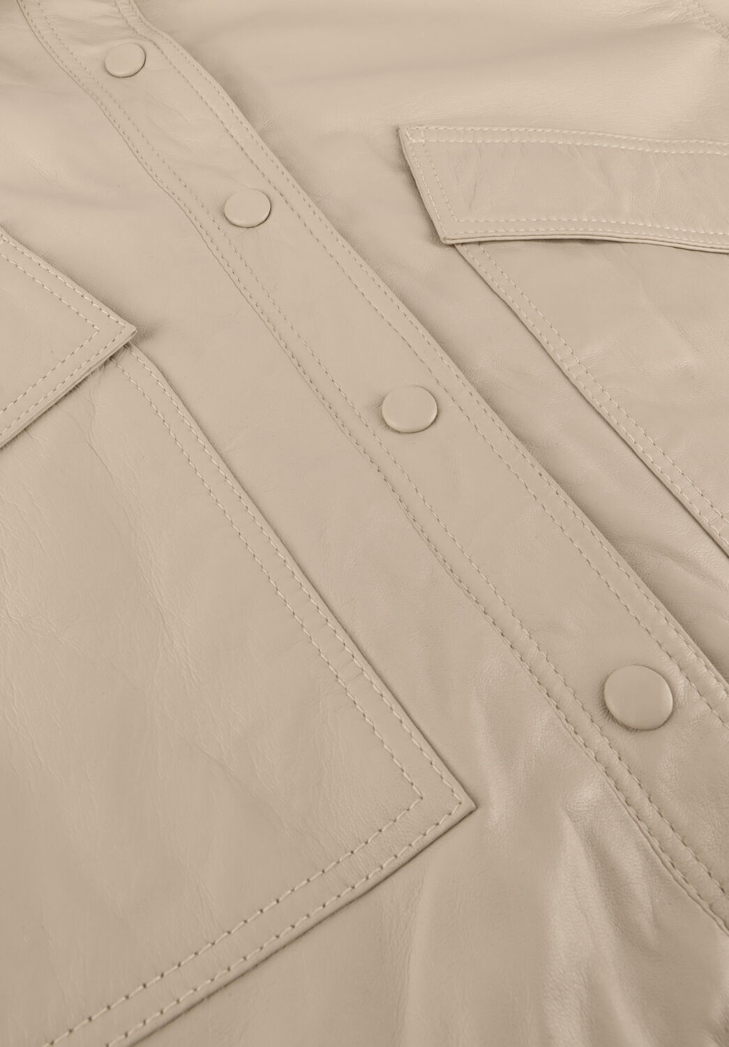 IBANA Veste en cuir JAREL en beige - large