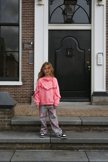 Multi DAILY BRAT Straight leg jeans CHEECKY FLOWER JEANS - large