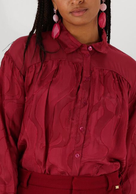 POM AMSTERDAM JAQCUARD BURGUNDY RED Blouses en rouge - large