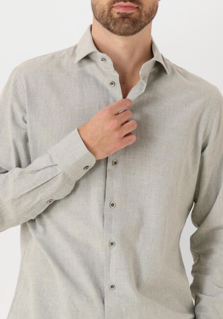 PROFUOMO Chemise classique SHIRT X-CUTAWAY SC SF COTTON LINEN en gris - large