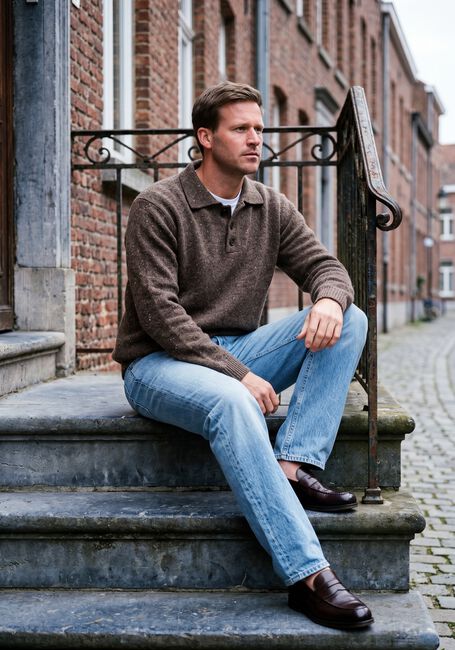 Bruine THE GOODPEOPLE Trui KPOLO - large
