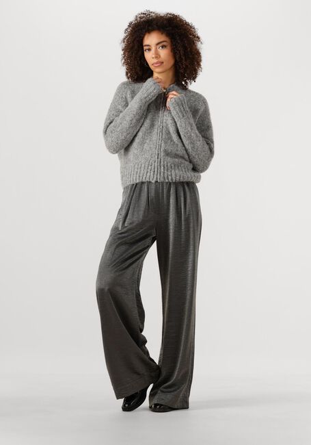 Grijze BY-BAR Trui JONAS ZIPP CARDIGAN - large