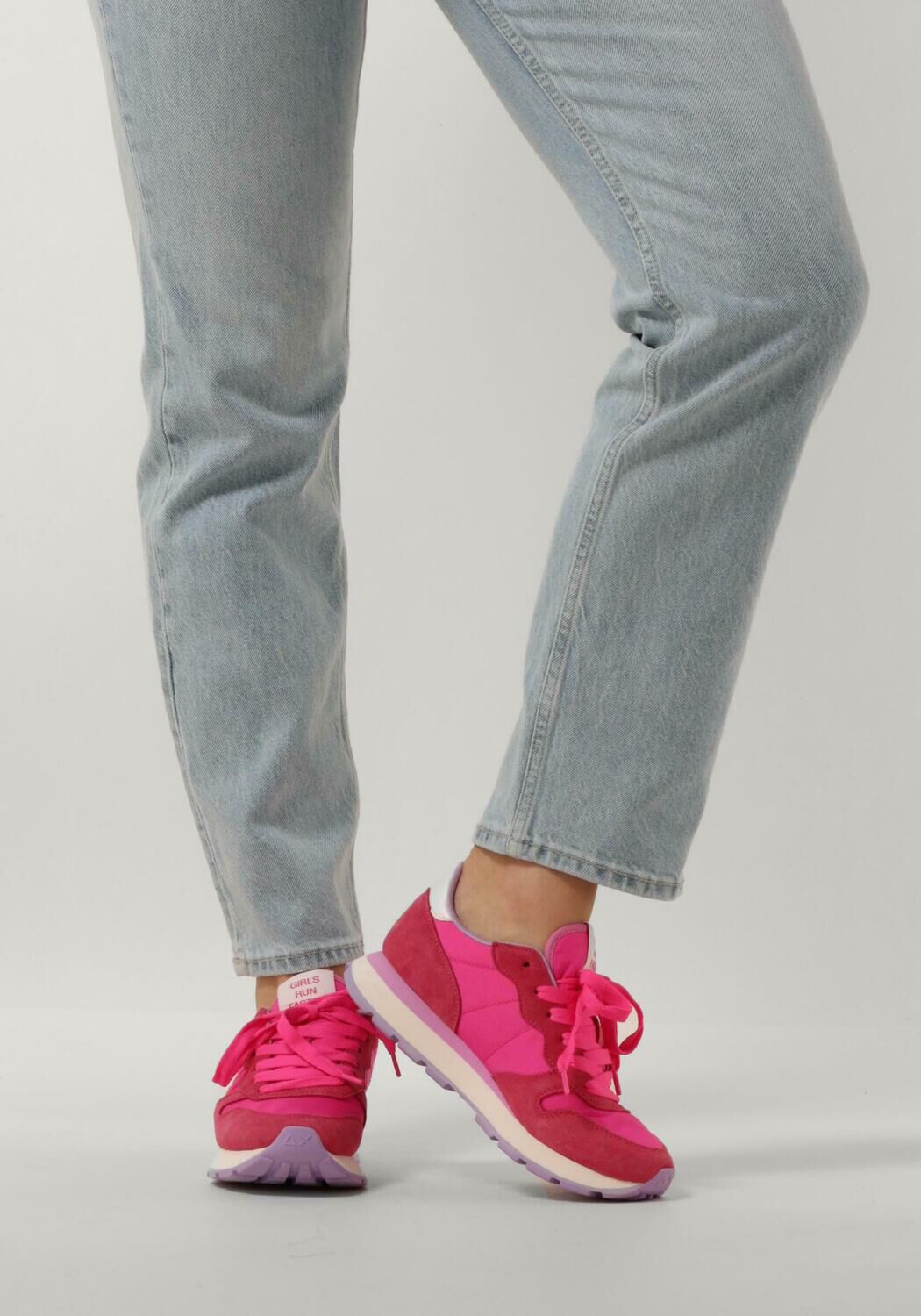 Roze SUN68 Sneakers ALLY SOLID NYLON - large