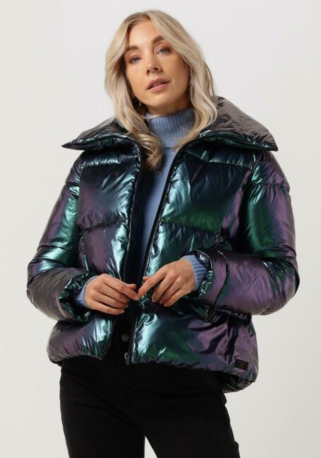 Groene CANADIAN Gewatteerde jas RECLYLED SHINY GLOW - large