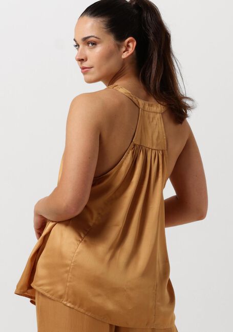 SUMMUM Haut SINGLET SOLID SATIN en camel - large