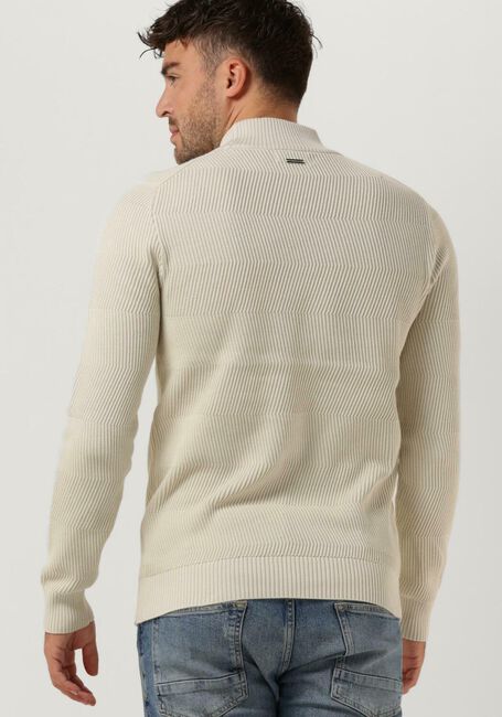PUREWHITE Pull JAQUARD MOCKNECK WITH TRIANGLE BADGE ON CHEST Blanc - large