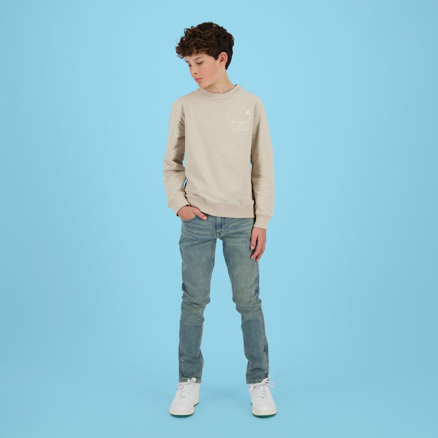 Blauwe RAIZZED Slim fit jeans BOSTON - large