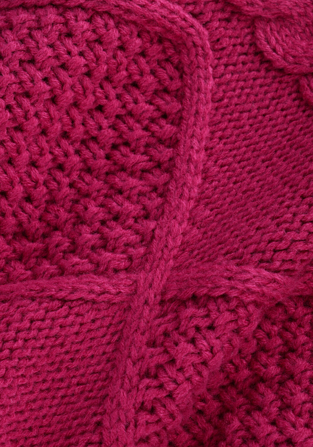 Roze COLOURFUL REBEL Trui OLIVIA CABLE KNITWEAR SWEATER - large