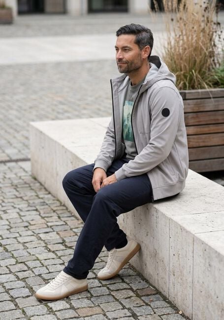 AIRFORCE Jack SOFTSHELL JACKET CHESTPOCKET en gris - large