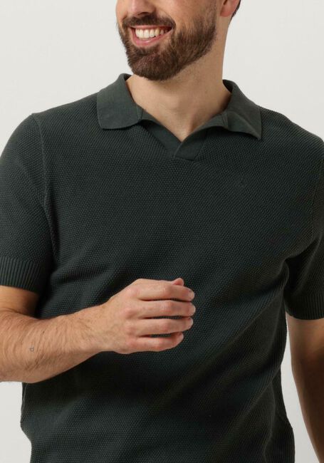 Donkergroene BUTCHER OF BLUE Polo LT STRUCTURE POLO - large