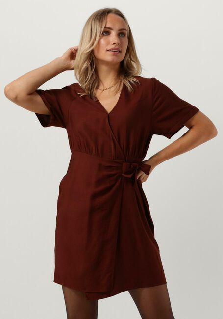 Bruine ANOTHER LABEL Mini jurk CIEL DRESS - large