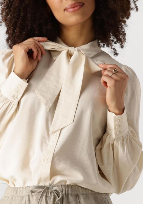 Y.A.S. YASPIL LS BOW SHIRT Blouses Crème - large
