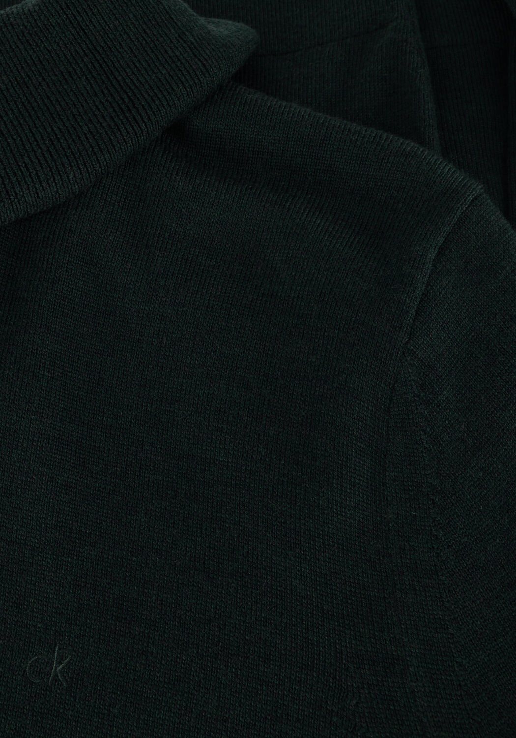 CALVIN KLEIN Col roul&eacute; MERINO TURTLE NECK Vert fonc&eacute; - large