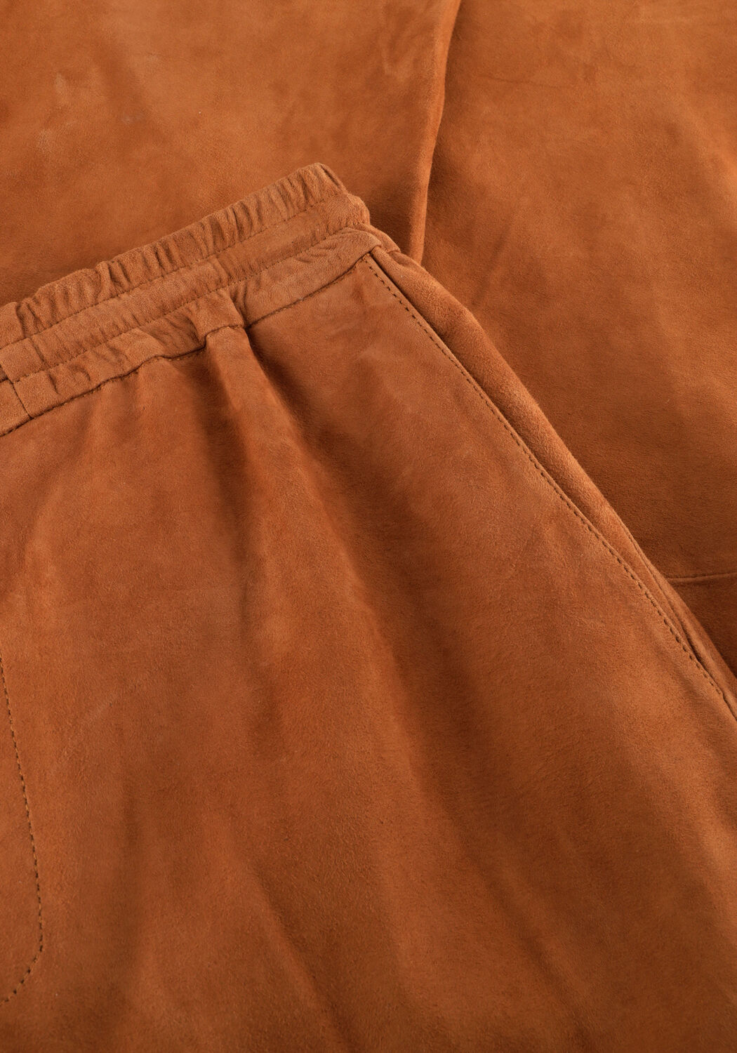 IBANA Pantalon large PANNA SUEDE en cognac - large