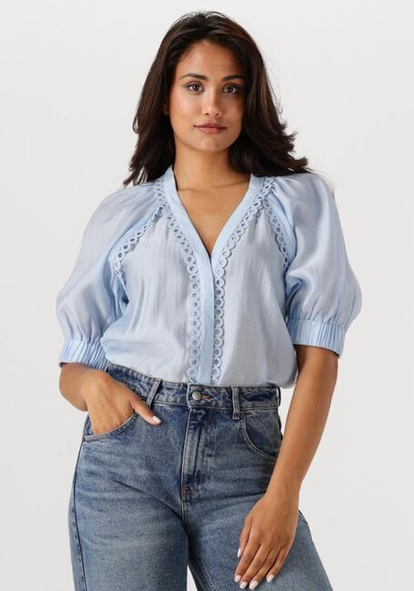 Lichtblauwe COPENHAGEN MUSE Top CM MOLLY SHIRT - large