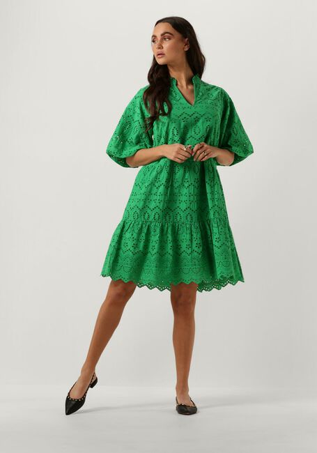 NOTRE-V Mini robe NV-DONNA DRESS BRODERIE ANGLAISE DRESS en vert - large