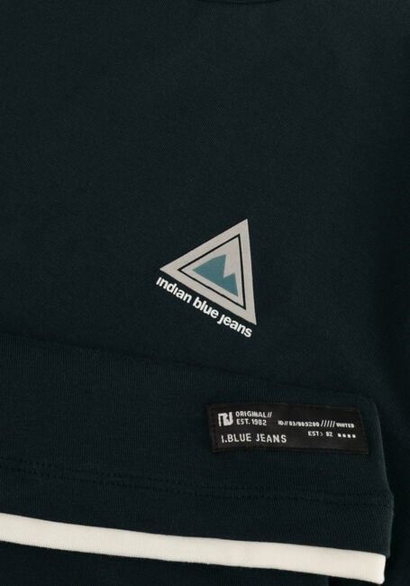 INDIAN BLUE JEANS T-shirt T-SHIRT CHEST AND BACKPRINT Vert fonc&eacute; - large