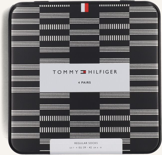 Blauwe TOMMY HILFIGER Beenmode TH MEN SOCK 4P TIN GIFTBOX Blauwe TOMMY HILFIGER Beenmode TH MEN SOCK 4P TIN GIFTBOX - large