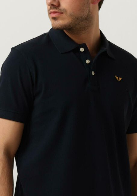 PME LEGEND Polo SHORT SLEEVE POLO GARMENT DYE en bleu - large