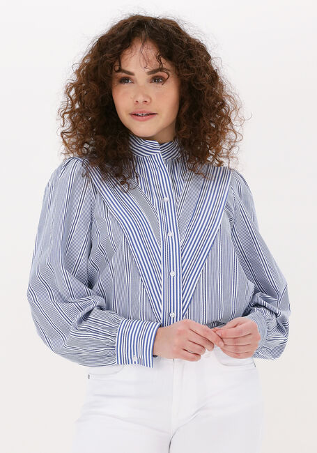 MINUS Blouse DANINA SHIRT Bleu/blanc rayé - large