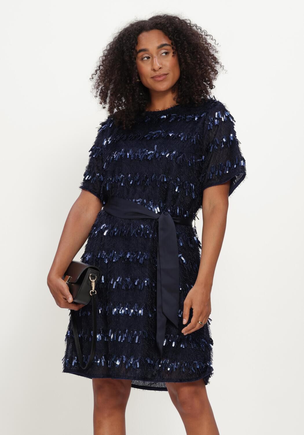 POM AMSTERDAM Mini robe INEZ ETERNAL BLUE Bleu fonc&eacute; - large